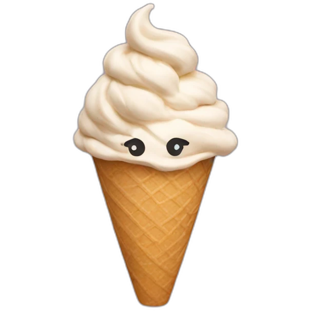 an ice cream cup dancing emoji