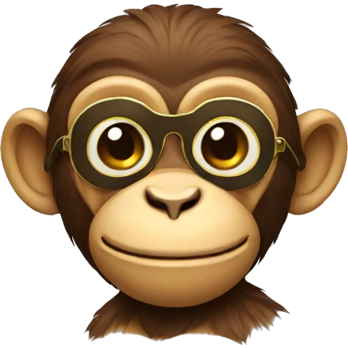 cool monkey emoji