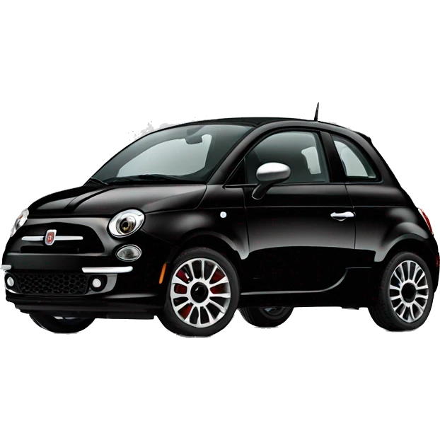 black 2010’s fiat 500 emoji