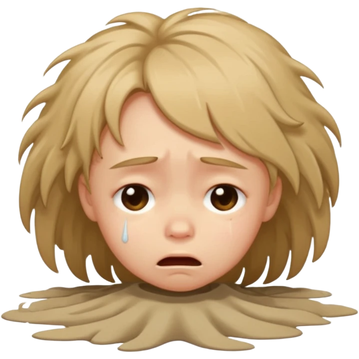 child crying laying face down on floor emoji