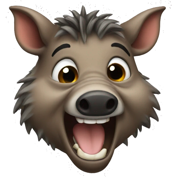 Wildboar laughing tears emoji