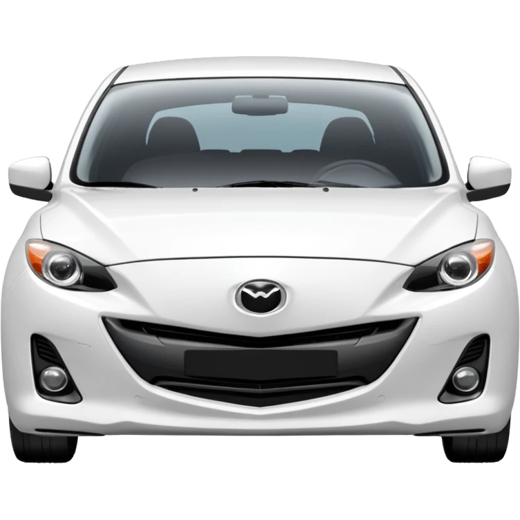 white mazda 3 2025 shape emoji