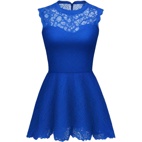 Royal blue lace top  emoji