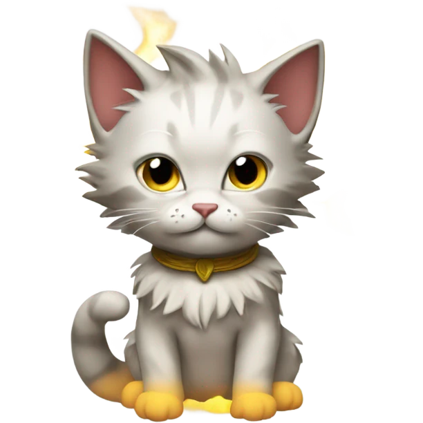 Kitten super saiyan emoji