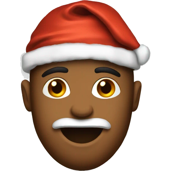 Christmas basketball fan emoji