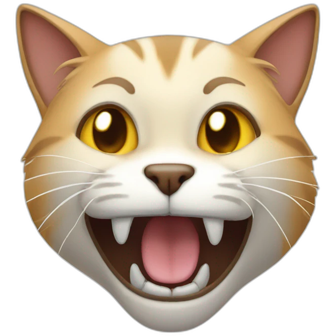 Gato mewing emoji