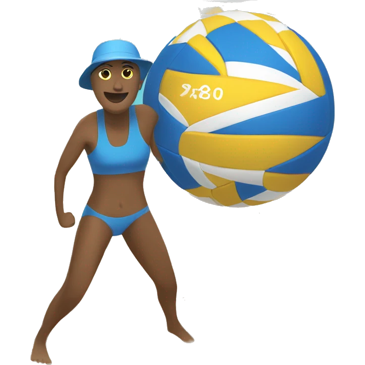 beach volleyball emoji