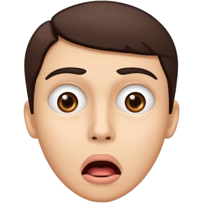 Confused and shocked at the same time  emoji