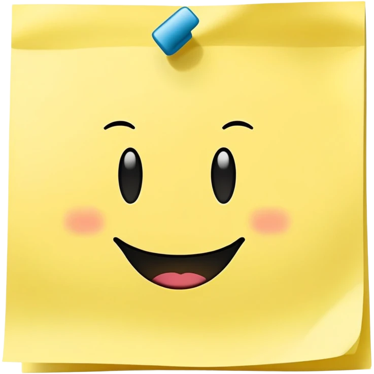 A sticky note emoji