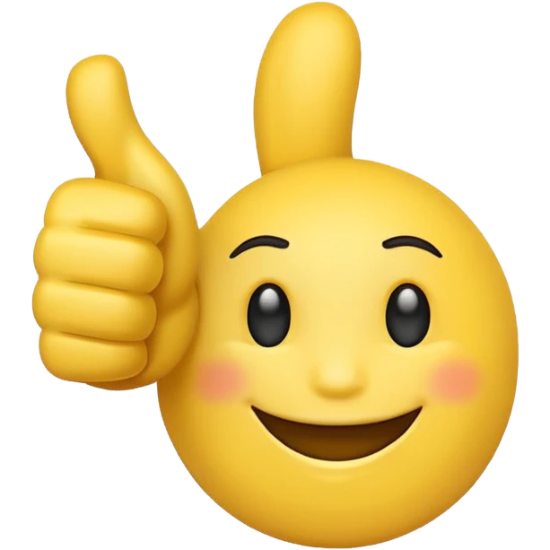 thumbs up emoji with two thumbs  emoji