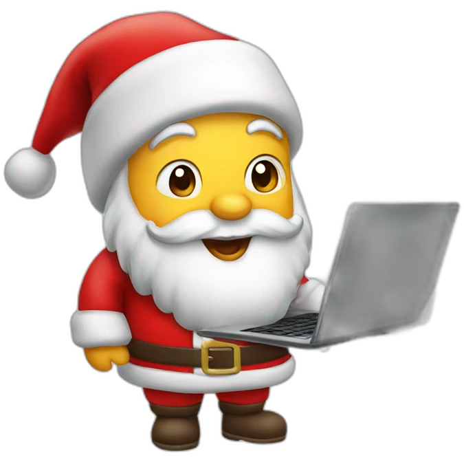 SANTA CLAUS CON PORTATIl emoji