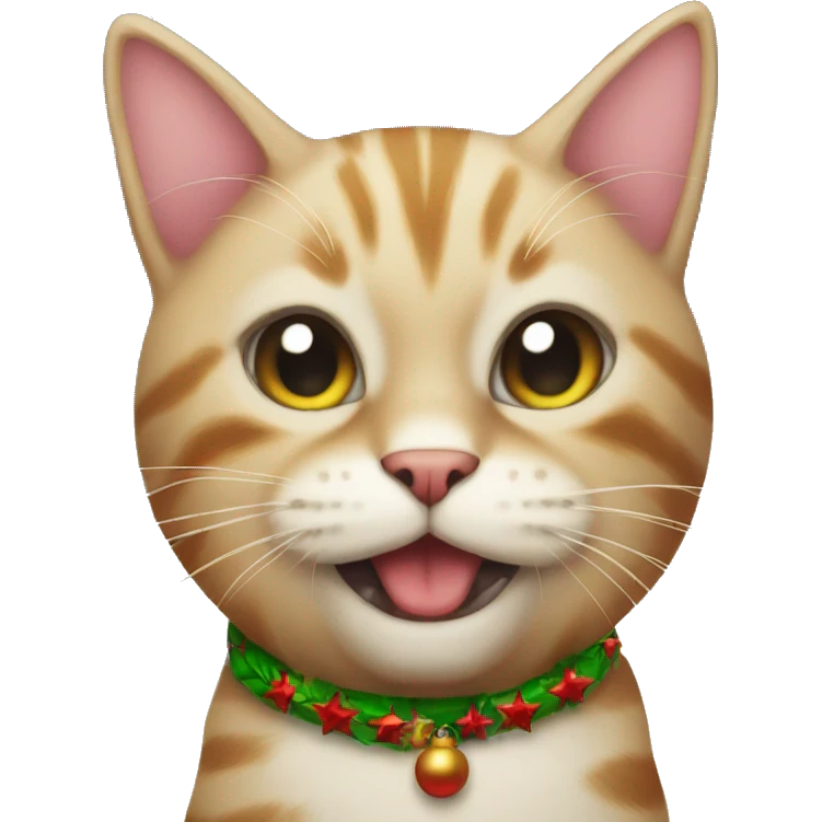 Christmas cat emoji