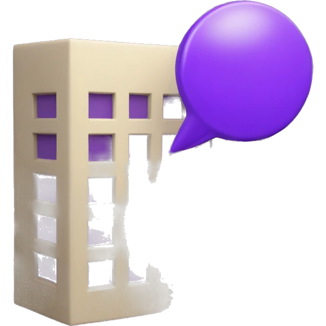 Purple geolocation 3d sign  emoji