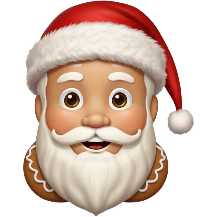 santa gingerbread emoji