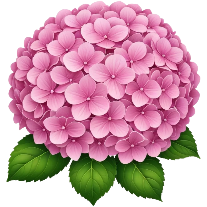 pink hydrangeas  emoji