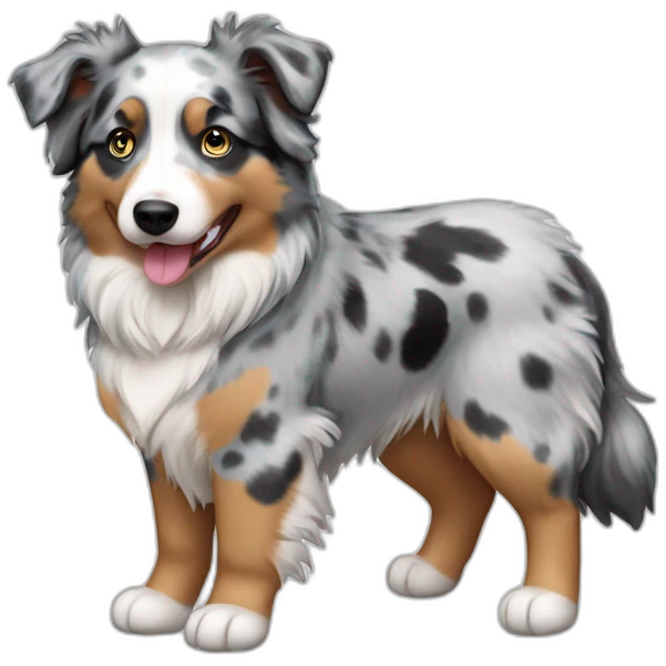 Blue Merle Mini Australian Shepherd emoji