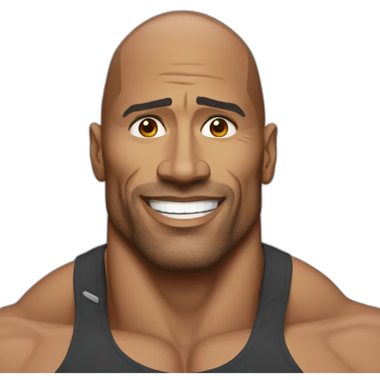 Dwayne Johnson emoji