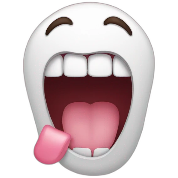 cute open mouth emoji