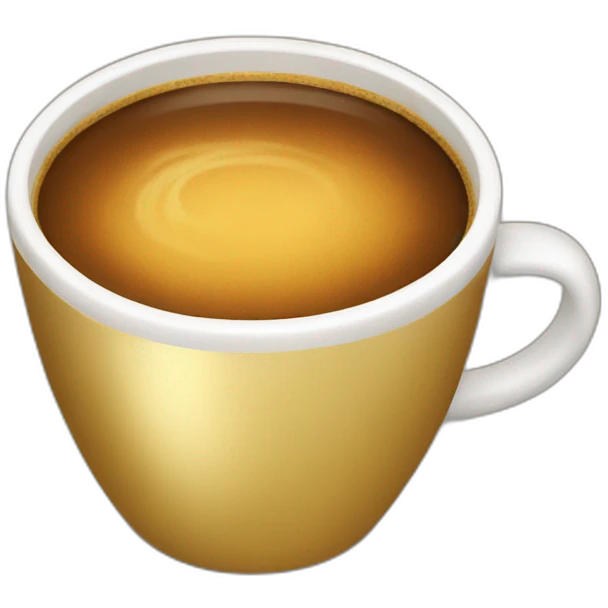 golden cup of coffee emoji