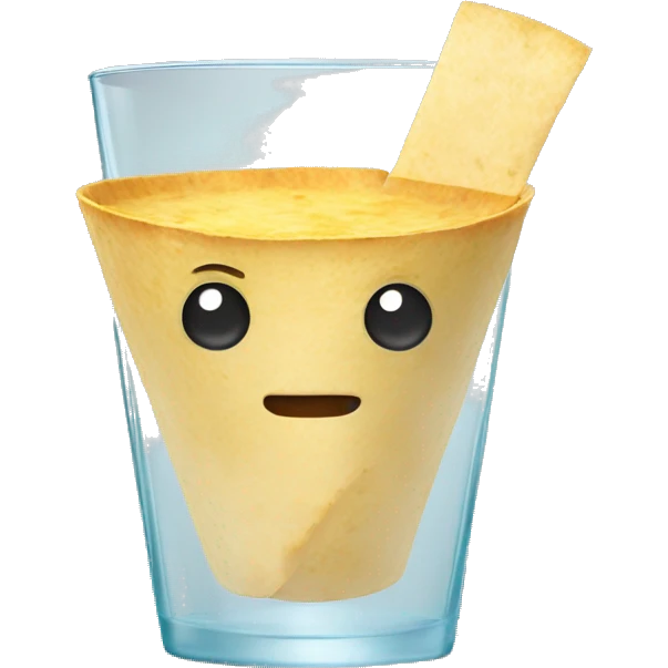 Tortilla in a glass emoji