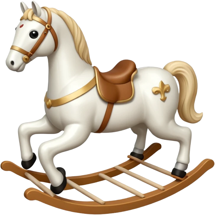 white Rocking Horse emoji