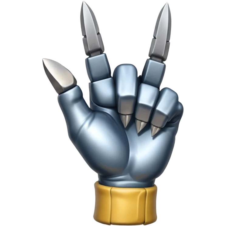 fist with wolverine claws emoji