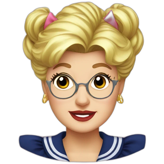 Jessica fletcher as sailor moon emoji