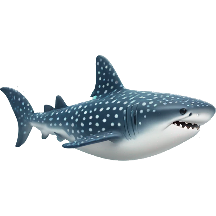 Whale shark with bow emoji