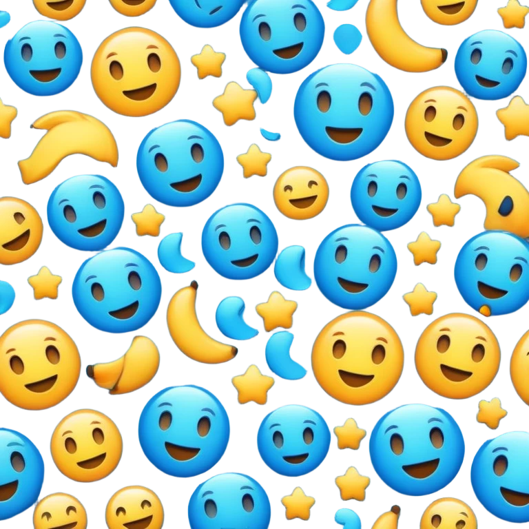 Blue emoji
