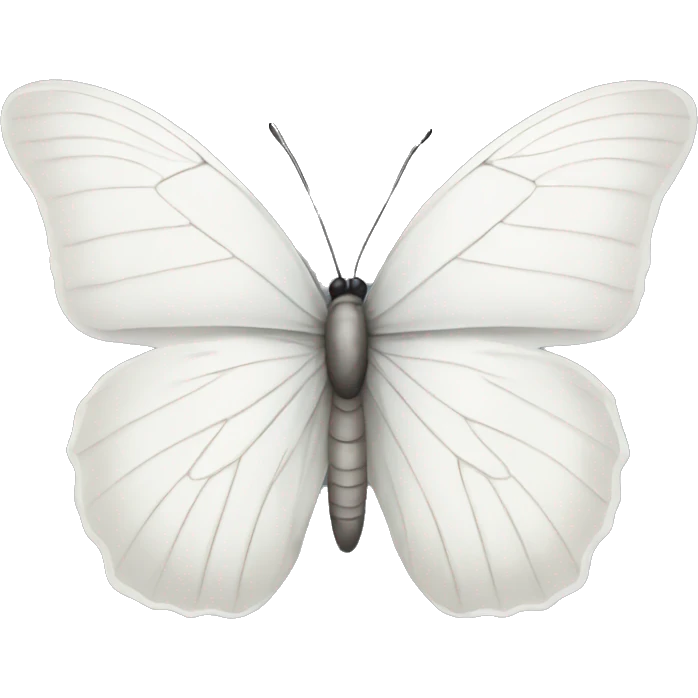 White butterfly  emoji