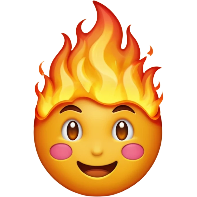 emoji qui pleure des flamme emoji
