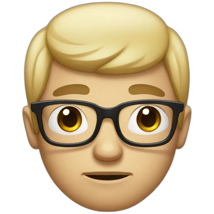 Sad Nerd  emoji
