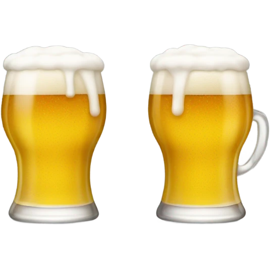 glass of beer with foam emoji