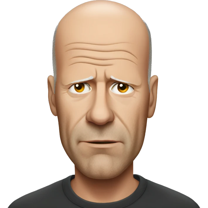 Sad Bruce willis emoji