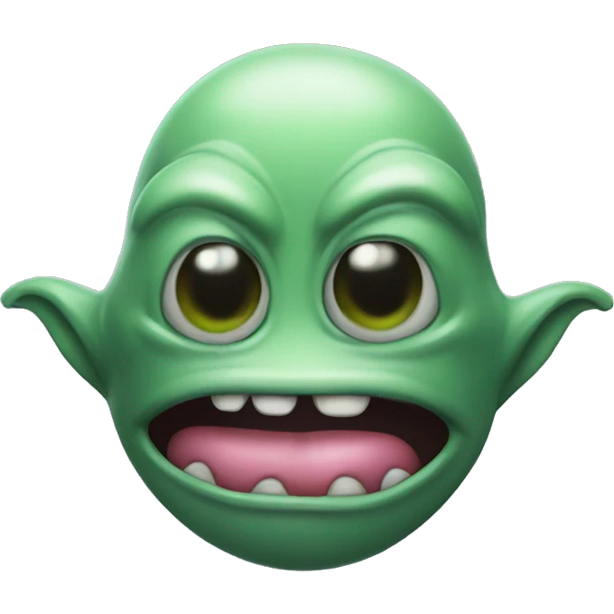 alien sticking its tongue out emoji