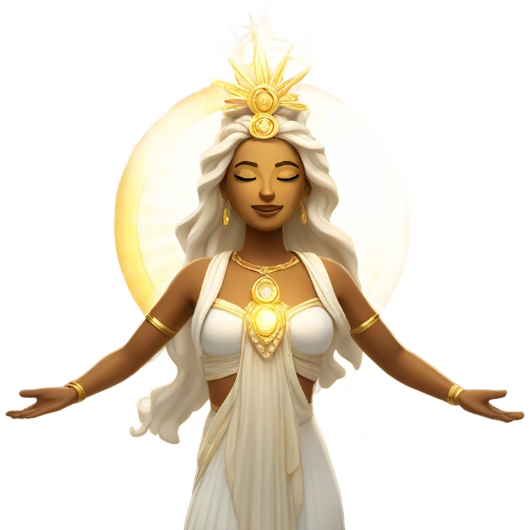 Goddess with sparkles emoji