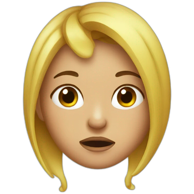 girl with snot coming out of her nose emoji