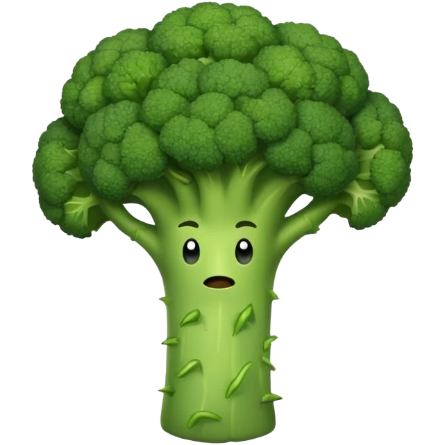 Broccoli with muscles emoji