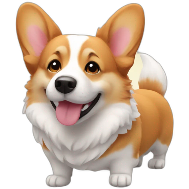 Corgi love emoji