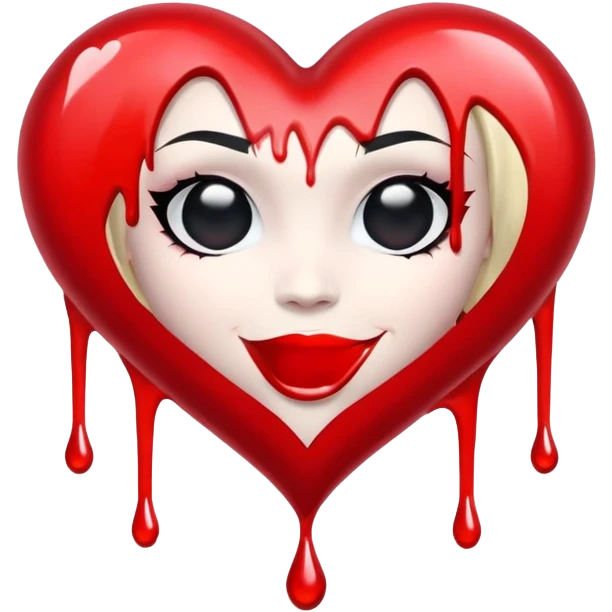 Harley Quinn heart emoji