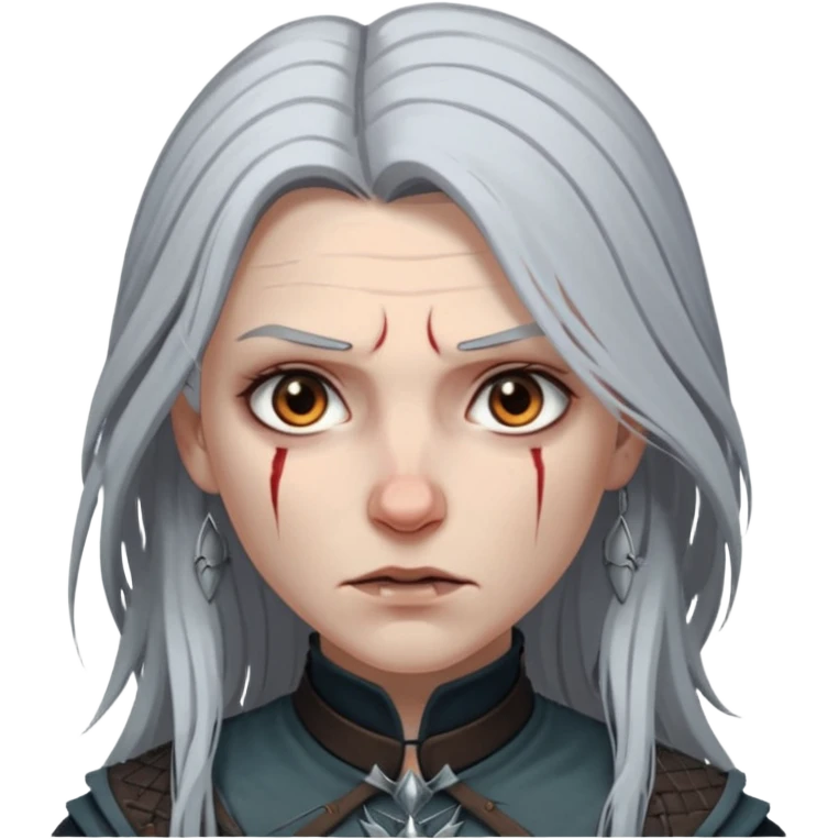 horror witcher woman emoji