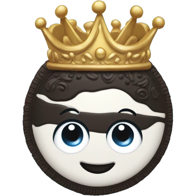 Oreo with a crown on emoji