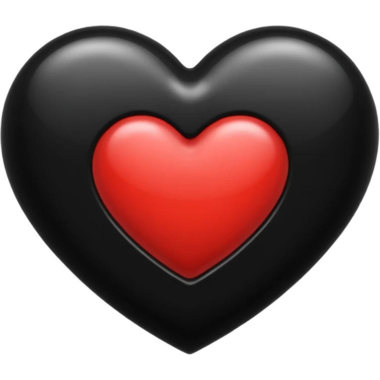 Heart black emoji