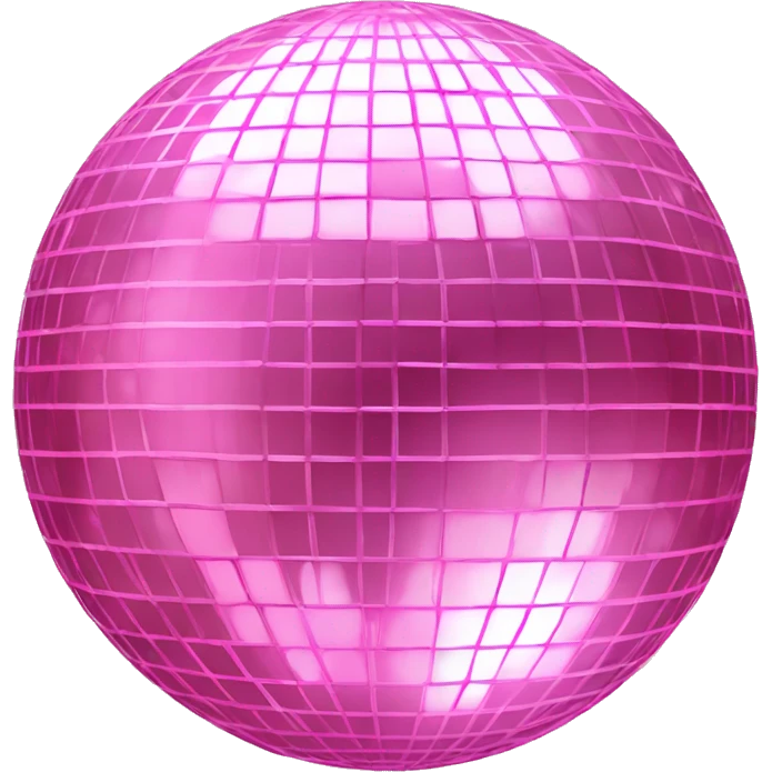 Realistic baby pink disco ball  emoji