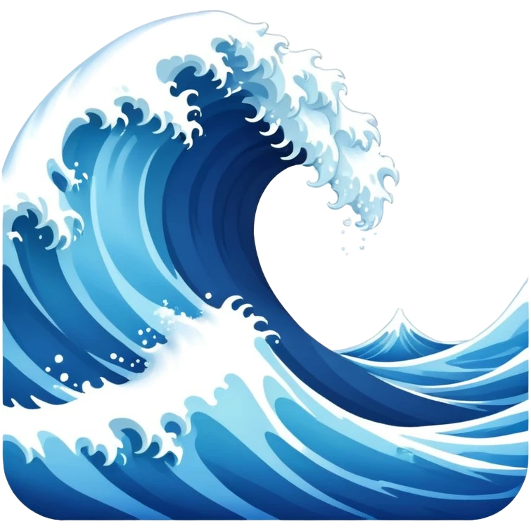 ocean wave emoji
