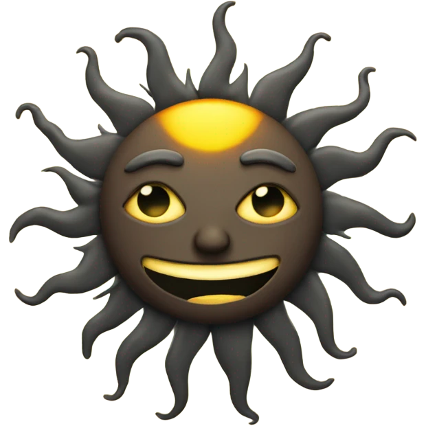 Sun with dread emoji