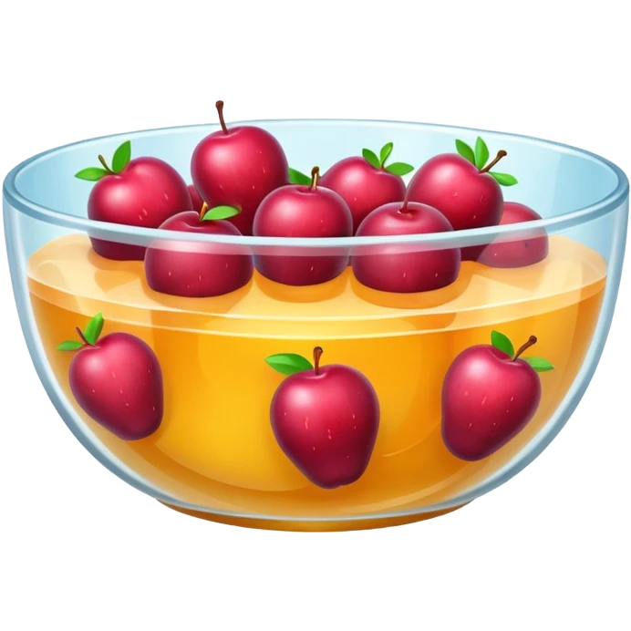 bowl of gelatin, simple, clear emoji