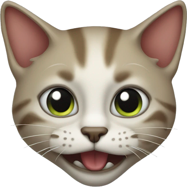 freaky cat emoji