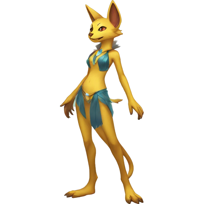 Shiny Anthro Sona Fakémon Full Body emoji