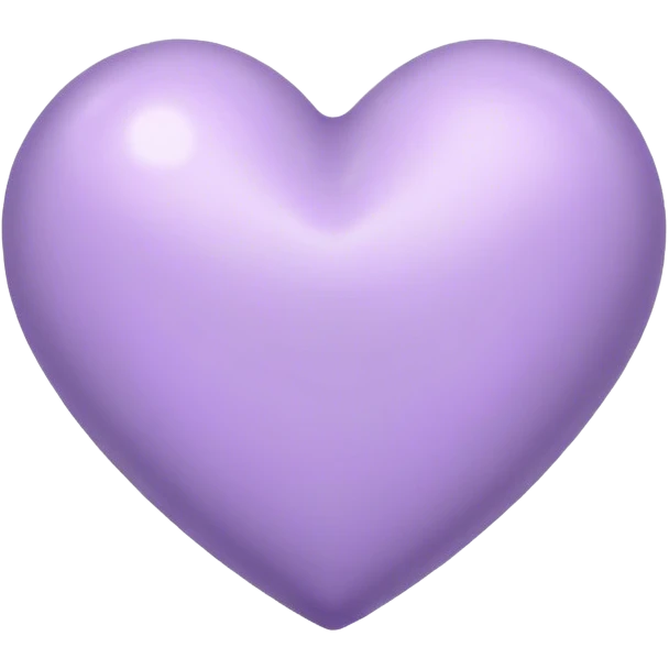 Lavender heart emoji